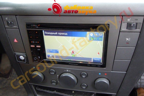 установка магнитолы Pioneer AVH-P3200 Opel Vectra
