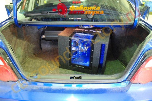 Сабвуфер Alpine SBE-1243BP Alpine SBE-1243BP Subaru Impreza (Impreza WRX)