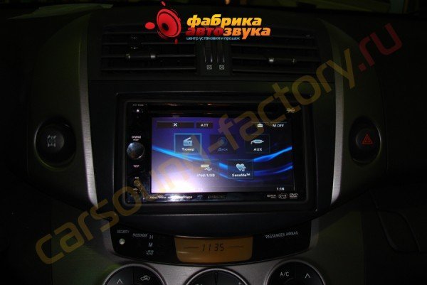 установка 2din автомагнитолы Sony XAV-E622 Toyota RAV 4