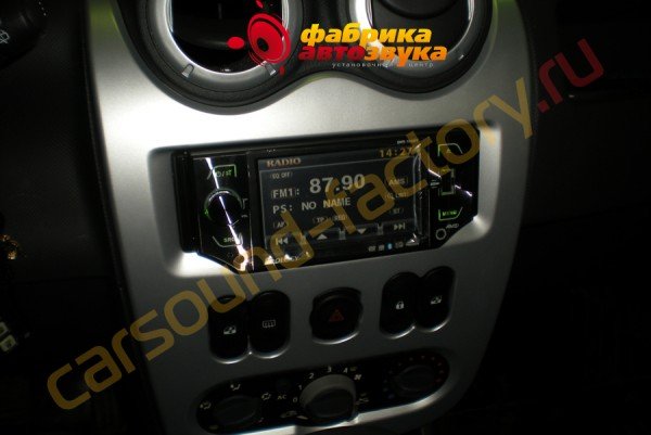 подключение магнитолы Prology DVS-1450T Prology DVS-1450T Renault Sandero