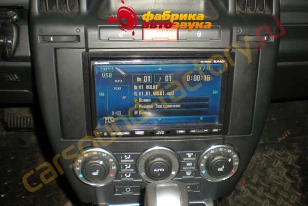 установка магнитолы 2Din JVC KW-NX7000 Land Rover Freelander