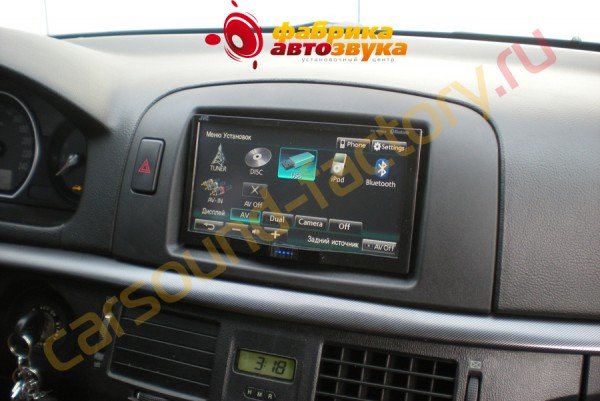 Установка автомагнитолы JVC KW-AVX840 JVC KW-AVX840 Hyundai Sonata NF