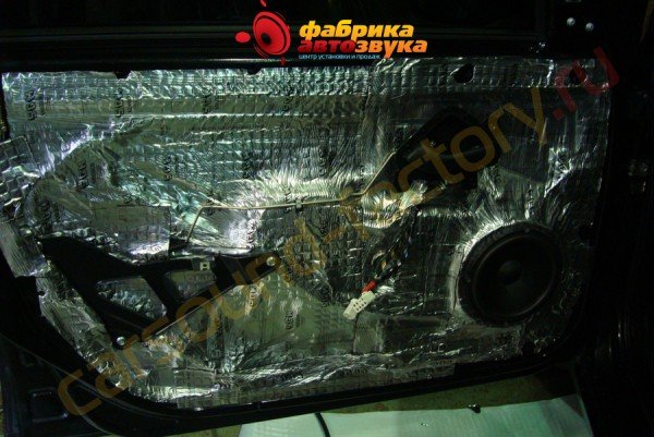 шумоизоляция дверей в 2 слоя SGM Lada Granta