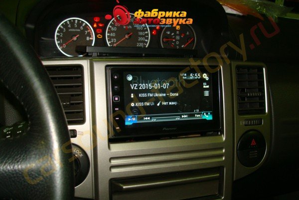установка магнитолы Pioneer SPH-DA120 Pioneer SPH-DA120 Nissan X-Trail