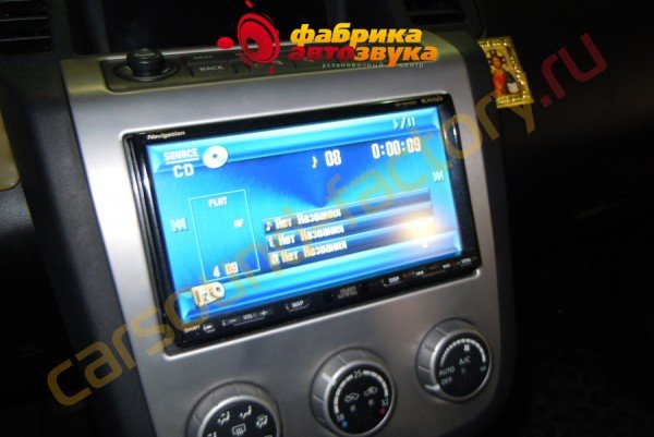 Установка магнитолы JVC KW-NX7000 Nissan Murano
