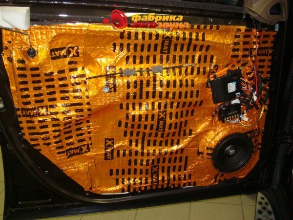 шумоизоляция дверей в 2 слоя Comfort Merсedes GL