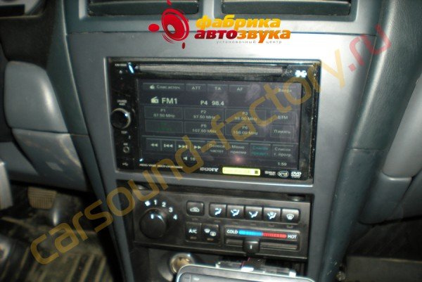 установка автомагнитолы SONY XAV-E622 SONY XAV-E622 Nissan Almera Classic