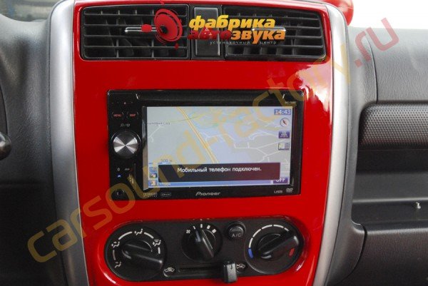 Установка магнитолы 2din Pioneer AVIC-F900BT Suzuki Jimny