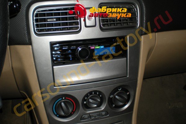 подключение автомагнитолы Pioneer DEH-8300SD Pioneer DEH-8300SD Subaru Forester