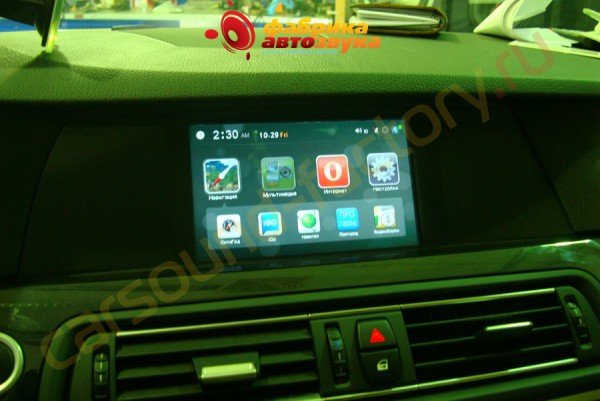 установка навигации Navibox BMW 5 series F10