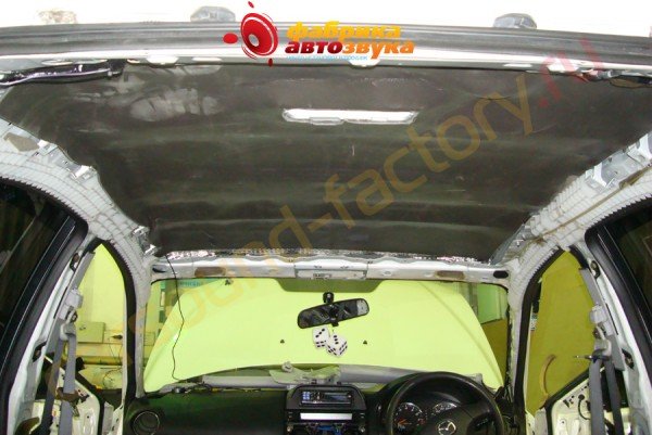 шумоизоляция потолка SGM Mazda 6