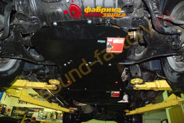 Установка защиты картера защита Hyundai Elantra