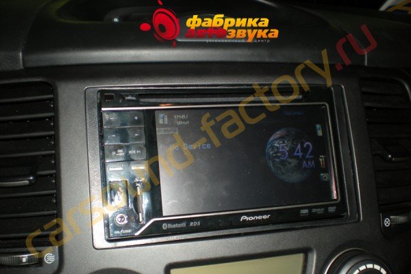 установка магнитолы Pioneer AVH-P3200BT Pioneer AVH-P3200BT Kia Magentis