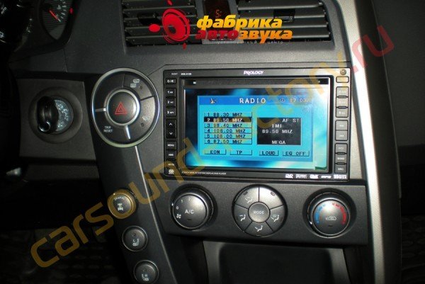 установка магнитолы Prology DVS-2130 Prology DVS-2130 SsangYong Kyron