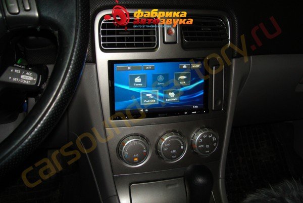 установка автомагнитолы Sony XAV-E722 Subaru Forester