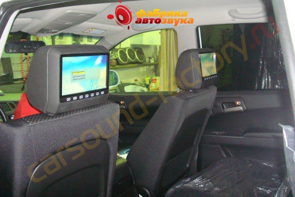 подголовники с монитором AVIS SsangYong Kyron