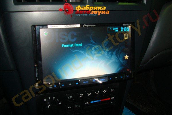 установка автомагнитолы Pioneer Pioneer AVH-8400BT Nissan Almera