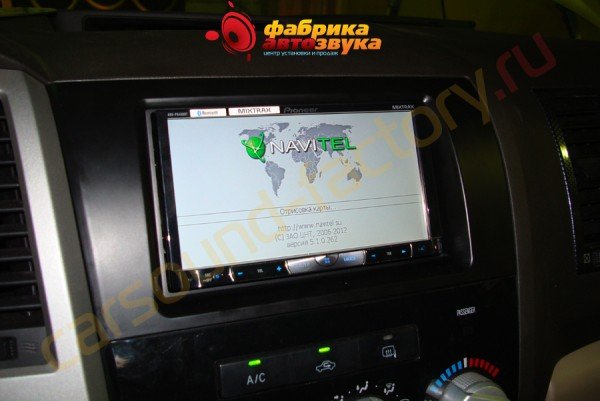 установка модуля навигации в Pioneer AVH-8400BT Pioneer AVH-8400BT Toyota Tundra