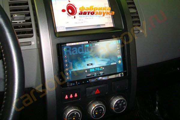 установка головного устройства Pioneer AVH-X8500BT Pioneer AVH-X8500BT Nissan X-Trail