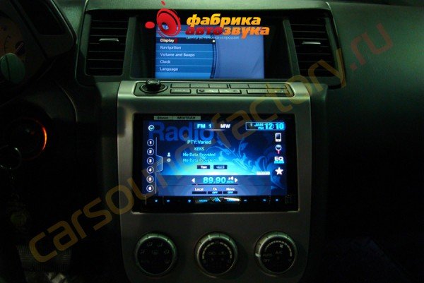 установка автомагнитолы Pioneer AVH-P8400BT Pioneer AVH-P8400BT Nissan Murano