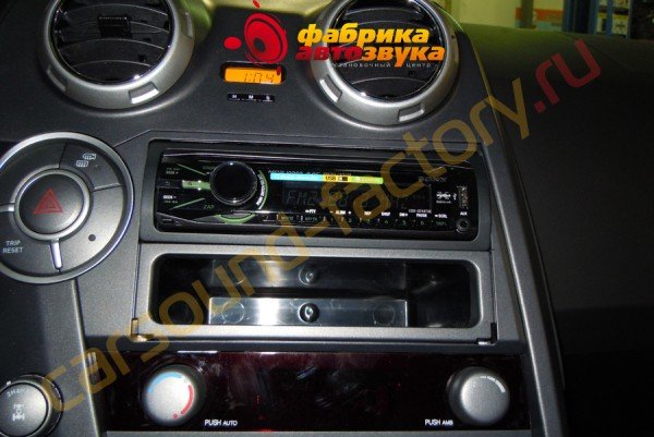 Установка магнитолы 1din Sony CDX-GT447UE SsangYong Actyon