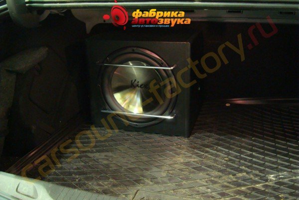 установка сабвуфера Kicx Kicx Opel Astra