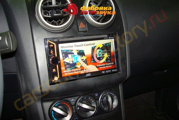 автомагнитола 2 din JVC KW-V20BT JVC KW-V20BT Nissan Qashqai