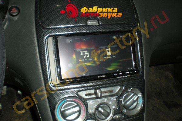 Установка автомагнитолы 2Din SONY XAV-E70BT Toyota Celica