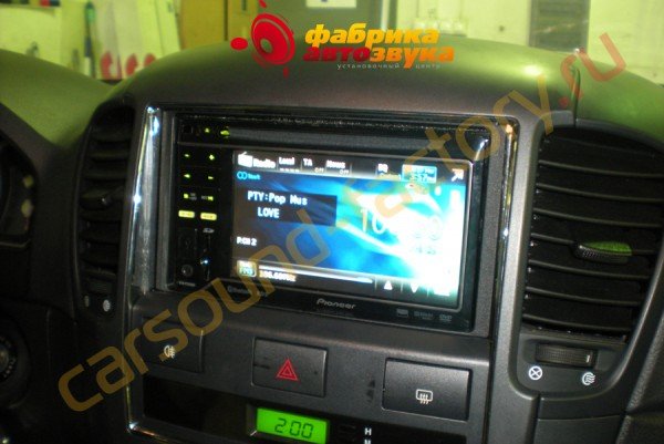 установка головного устройства 2din Pioneer AVH-P3200BT Pioneer AVH-P3200BT Kia Sorento