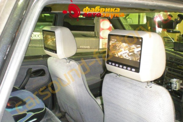 подголовники с монитором и DVD AVIS Lada Samara
