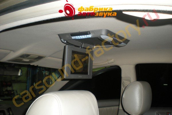 установка потолочного монитора Mystery Mystery Toyota Camry