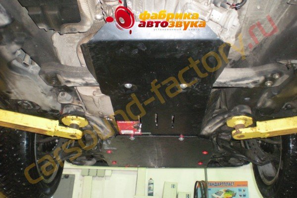 установка защиты картера и кпп Sheriff Sheriff Volkswagen Touareg
