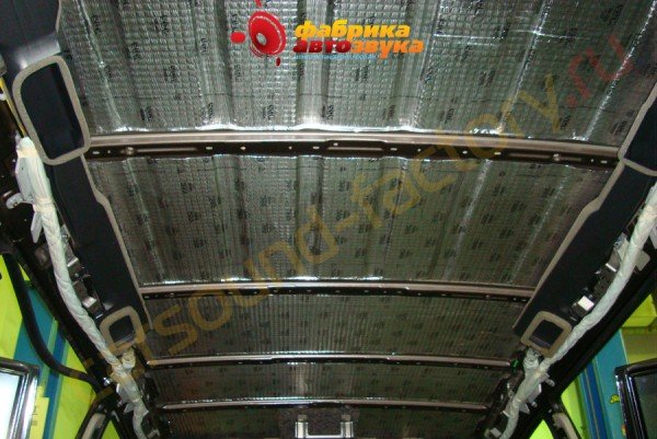 шумоизоляция потолка SGM Mitsubishi Pajero 4
