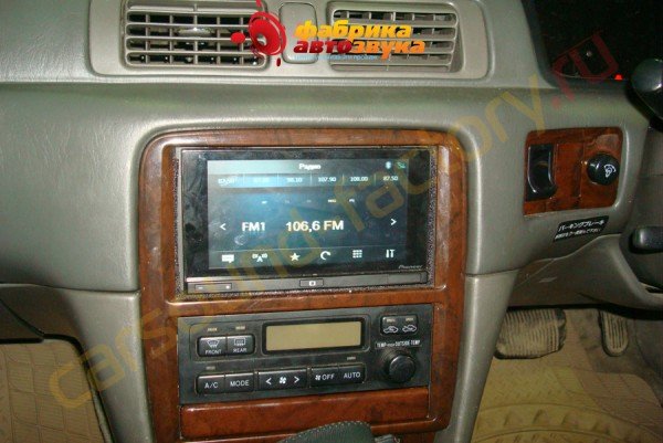 установка автомагнитолы Pioneer App Radio Pioneer App Radio Toyota Mark 2