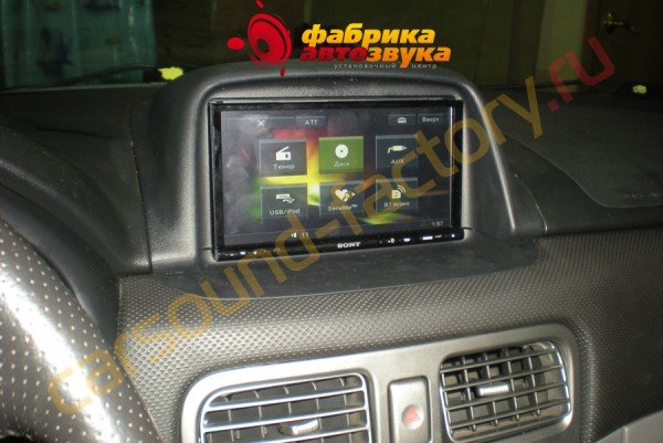 установка автомагнитолы 2din SONY XAV-E70BT Subaru Forester