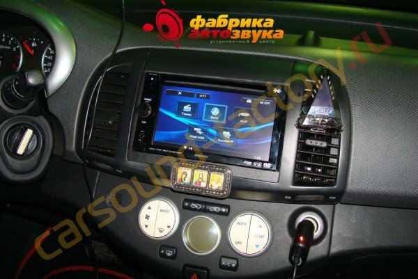 установка мультимедийной системы SONY XAV-E622 SONY XAV-E622 Nissan Micra