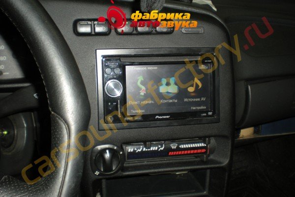 установка автомагнитолы 2Din Pioneer AVIC-F900BT Lada 2114