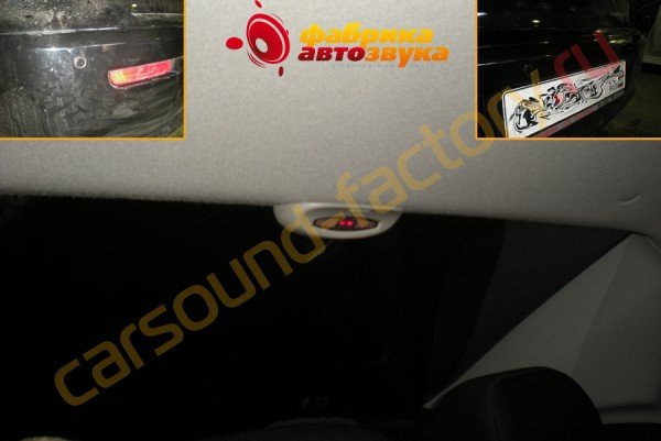 установка парктроника на 4 датчика Parkcity Mitsubishi Lancer X