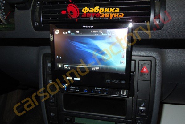 Установка автомагнитолы Pioneer AVH-P5200BT Volkswagen Sharan
