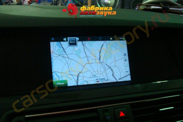 Navitel на родном мониторе Navibox BMW 5 series F10