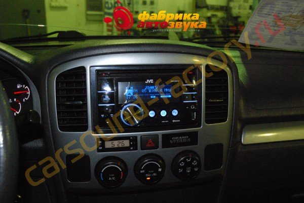 установка 2din автомагнитолы JVC KW-XR817 JVC KW-XR817 Suzuki Grand Vitara