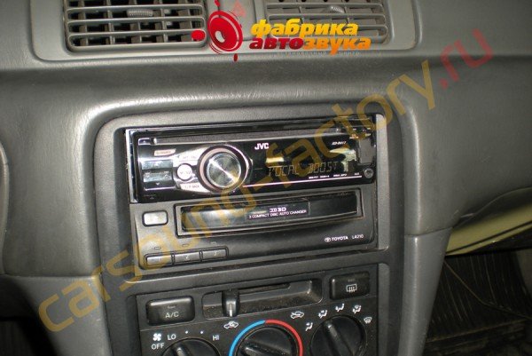 подключение однодиновой автомагнитолы JVC KD-R417 JVC KD-R417 Toyota Camry