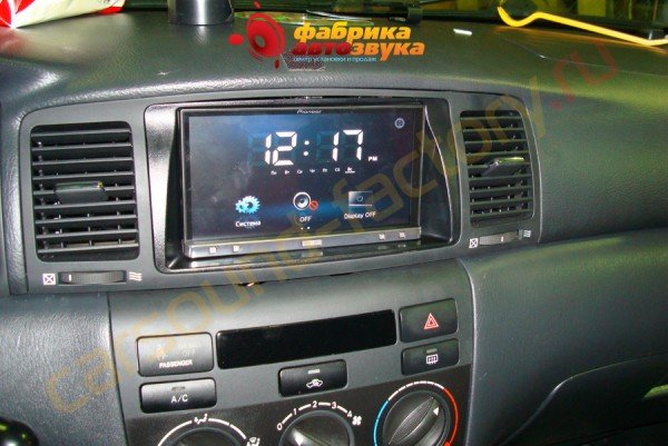 установка автомагнитолы Pioneer ApRadio 2 Pioneer ApRadio 2 Toyota Corolla