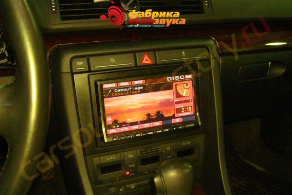 установка автомагнитолы Alpine IVA-520WR Alpine IVA-520WR Audi A4
