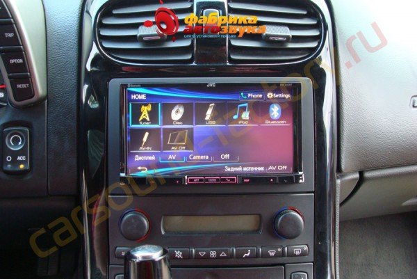 установка магнитолы JVC KW-V40BT Chevrolet Corvette Corvette