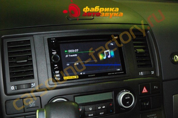 Установка магнитолы 2din SONY XAV-E60 Volkswagen Multivan