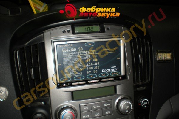 Установка автомагнитолы Prology MDN-2740T Prology MDN-2740T Hyundai Starex