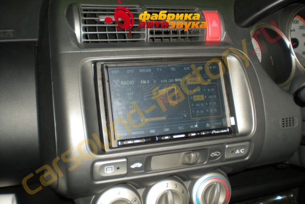 Установка 2din автомагнитолы Pioneer (китай) Pioneer (китай) Honda Fit