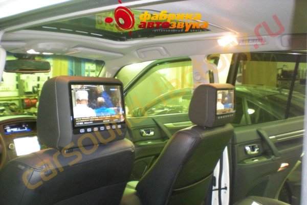 подголовники с монитором AVIS AVIS Mitsubishi Pajero