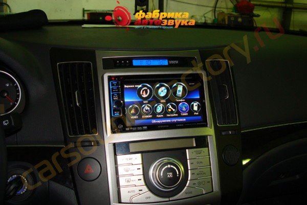 Установка автомагнитолы Kenwood DNX5580BT Kenwood DNX5580BT Hyundai iX 35